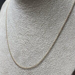 10K Yellow Gold Chain Necklace 18” ECCO 1.02g